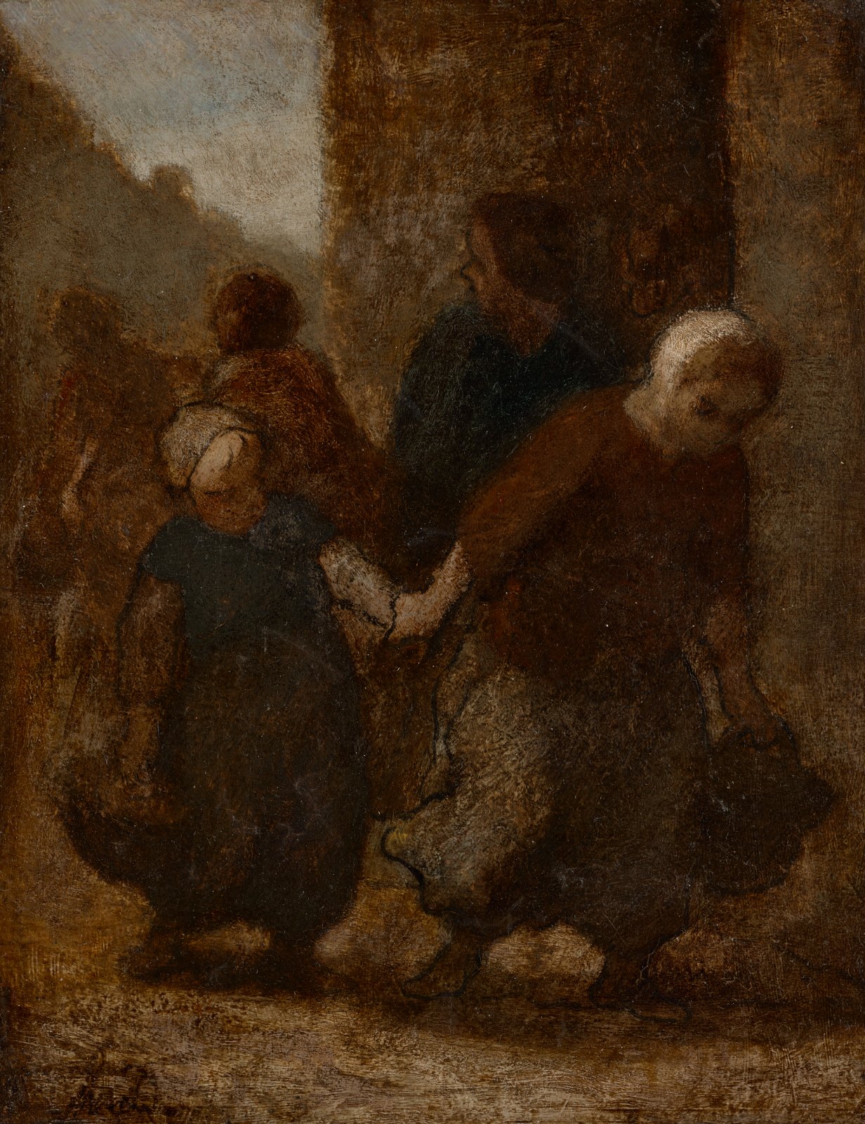 Honoré Daumier · 1808–1879 — Enfants courant (Sortie de l’école)