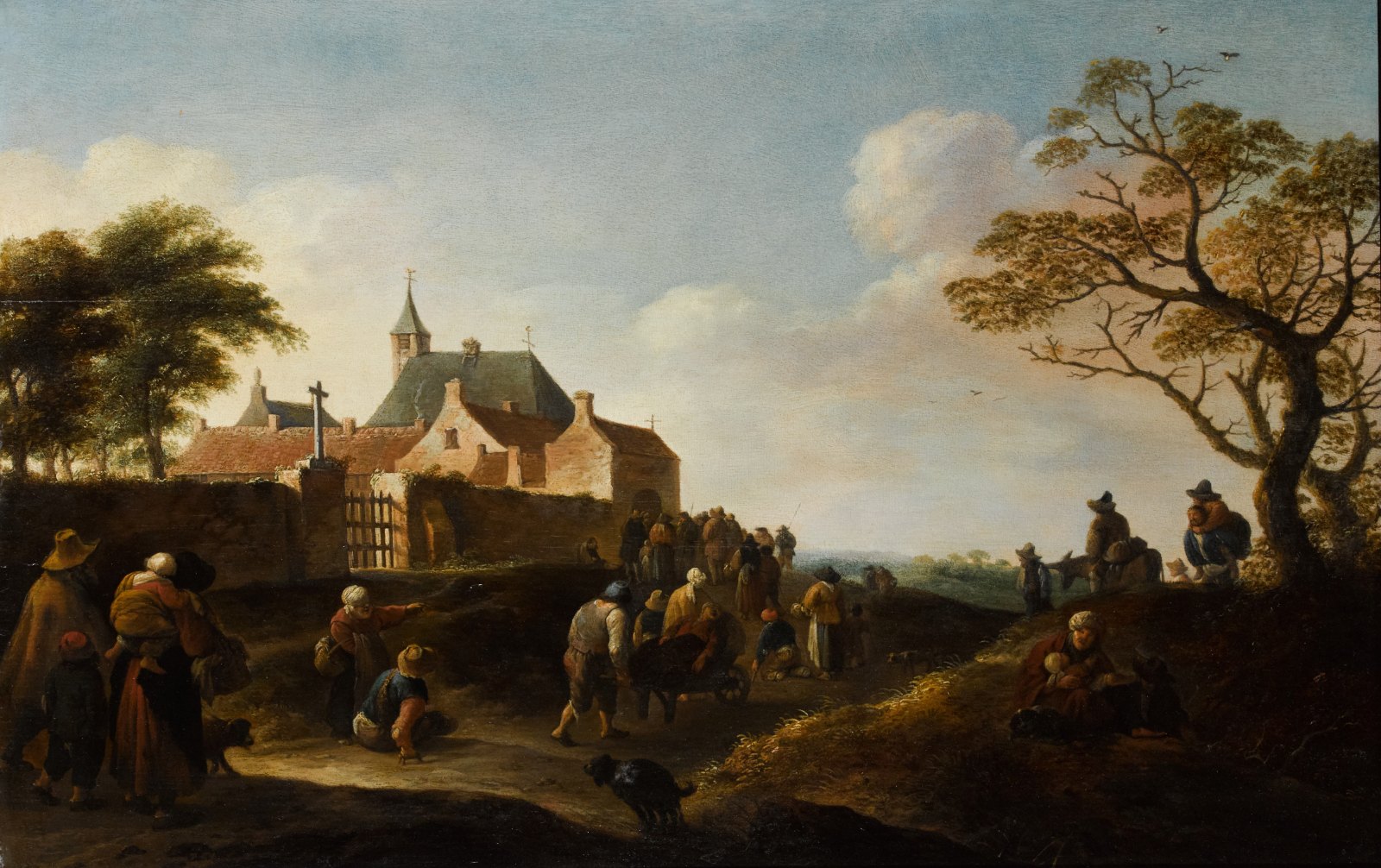 Pieter de Bloot · Rotterdam 1601–1658 — Beggars gathering outside a convent