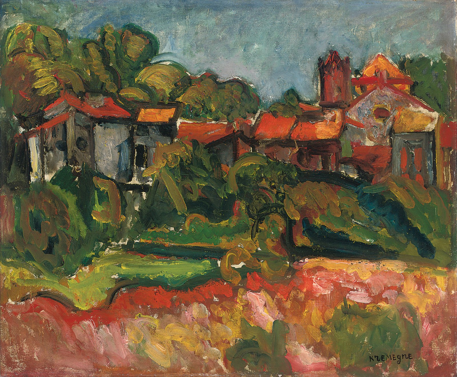 Pinchus Kremegne · Zaloudock 1890 – Céret 1981 — Paysage
